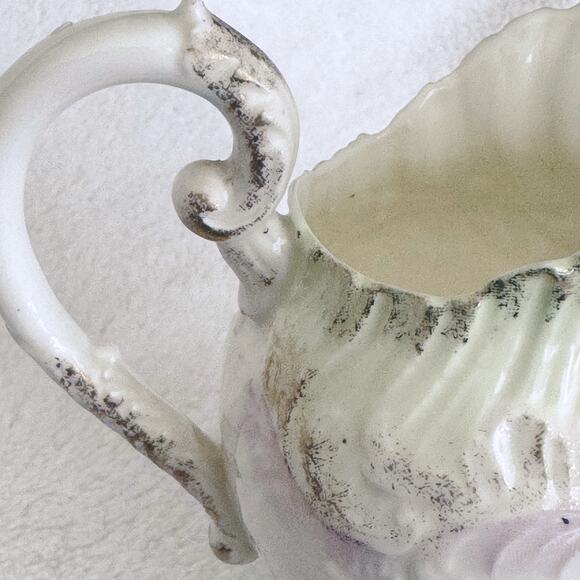 Vintage Delicate Hand Painted Porcelain Cream Pitcher - Picture 4 of 10